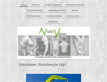 Tablet Screenshot of nutrivitam.com